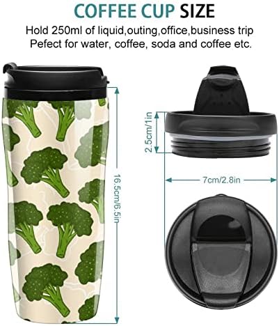 Zelena brokolija šalica za kafu sa izoliranim preklopom Izdržljivom putne krigle za piće 350ml