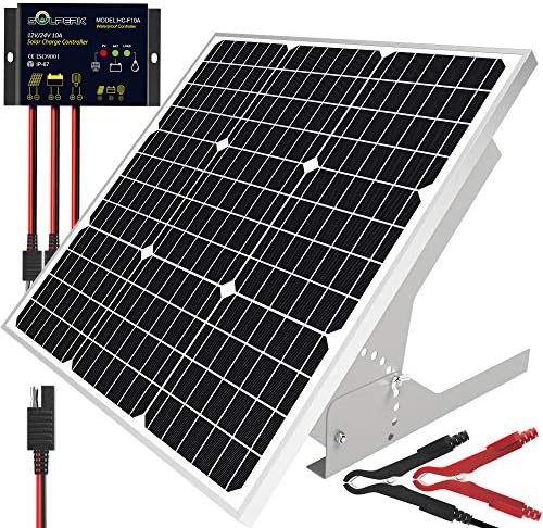 SOLPERK 50W / 12v solarni panel komplet, solarni Akumulatorski punjač za održavanje + vodootporni