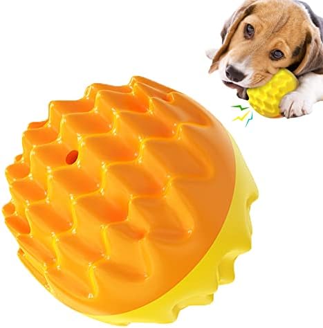 Bluwte Theeth pse igračke dohvaćaju kuglice za sortu za doggys (žuta + narandžasta)