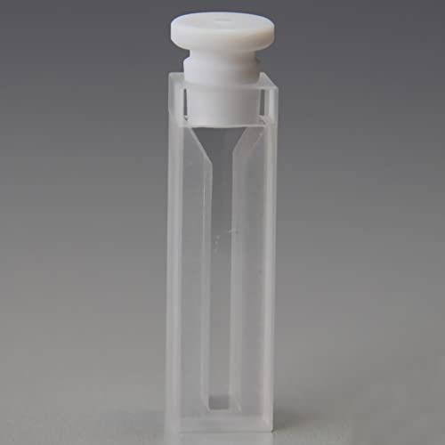 Adamas-beta 30mm 10,5ml Staklena kiveta sa stopper bijelom zidom Microcuvette za spektrofotometar, 32,5 × 12,5
