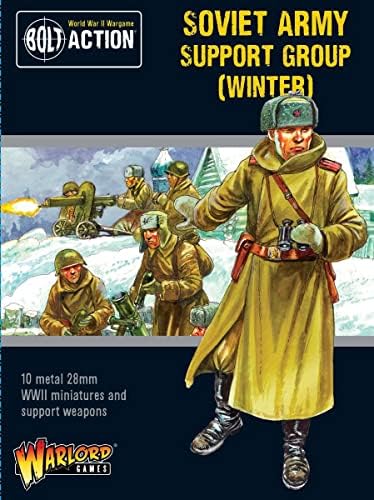 WarLord Bolt Action grupa za podršku Sovjetske armije zimske brojke 1:56 vojni Wargaming plastični model