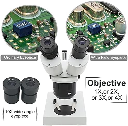 LLAMN 10x-20x-30X-40X binokularni Stereo mikroskop osvijetljeni industrijski mikroskop sa Okularom za popravku