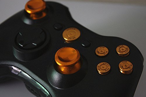Gametown® Thumbsticks i Bullet ABXY & amp;Vodič dugmad za Xbox 360 kontroleri boja zlata