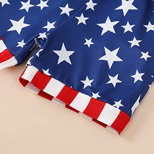 Noubeau 4. jula dječaci za malu djecu odjevni predmeti američka zastava Tank Tops Patriotske majice Tees Star