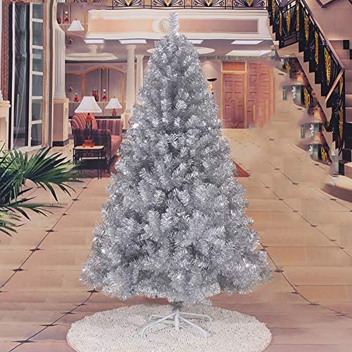 Topyl 6.8ft Umjetno božićno drvce Luksuzna smreka Xmas Tree Srebrni kućni ljubimac sa čvrstim metalnim