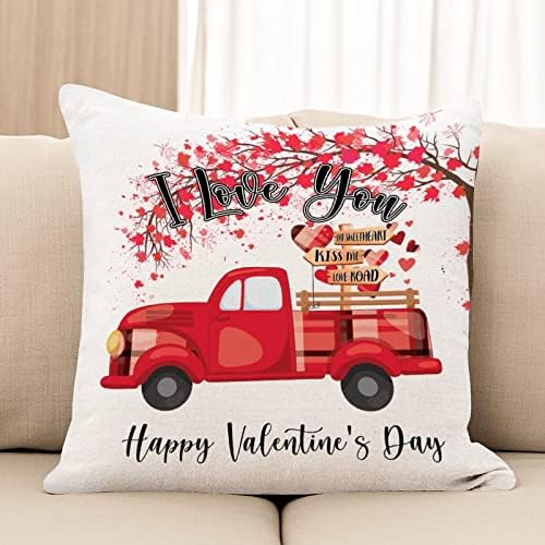 Day zaljubljeni Day devojkinja baca jastuk jastuk zaljubljeni crveni kamion I Volim te sof jastuci Opterećenja