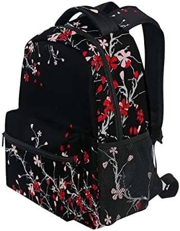 Glahy cherry cvjetni cvjetovi ruksaci ruksački ruksački ruksak lagani turističkim laptopom knjigovodbene torbe