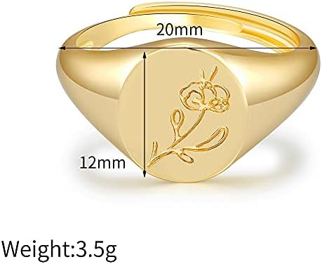 TTNDstore Vintage Cvjetni Prstenovi Za Žene Rose Daisy Suncokretov Vjenčani Prsten Otvorena Manžetna