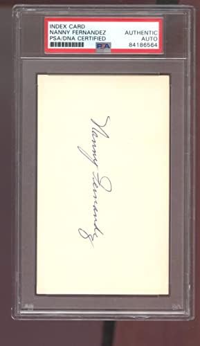 FROILAN NANNY FERNANDEZ potpisao autogragram Auto PSA / DNK Coa bejzbol indeks kartica - autogramirana