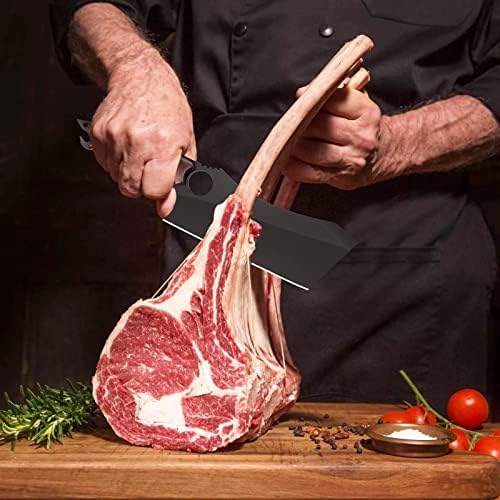 Cleaver mesa, 10-inčni nož za kopanje crnog mesa, kuharski nosač za kuhanje, čelik visoki ugljen Oštar