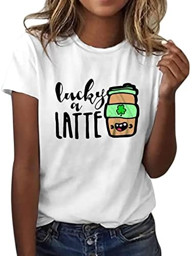 Yubnlvae Saint Patricks Day Shirt ženska Zastava Comfort Crew vrat labav fit Holiday Lucky Shirt