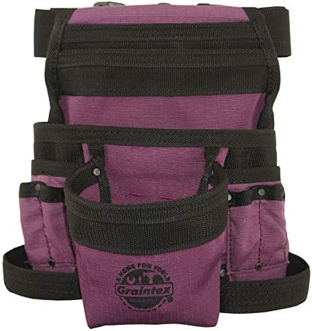 Graintex CS2438 10 Pocket Finišer Took torbica ljubičasta boja obrezivanja s 2 remen za remen za konstruktore,