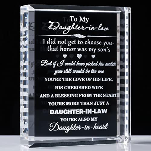 YWHL Crystal kćeri u advokatskim darovima, laserski urezani kristalni rođendanski pokloni za kćerku od majke u