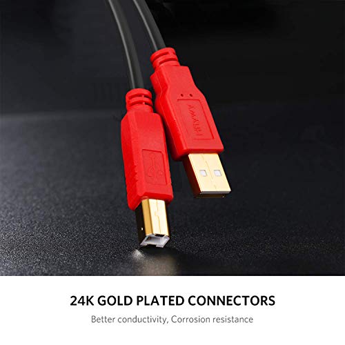 HFTYWY printeri 30 ft dugi USB kabel kabela USB 2.0 Upišite muški za B muški pisač USB B kabl