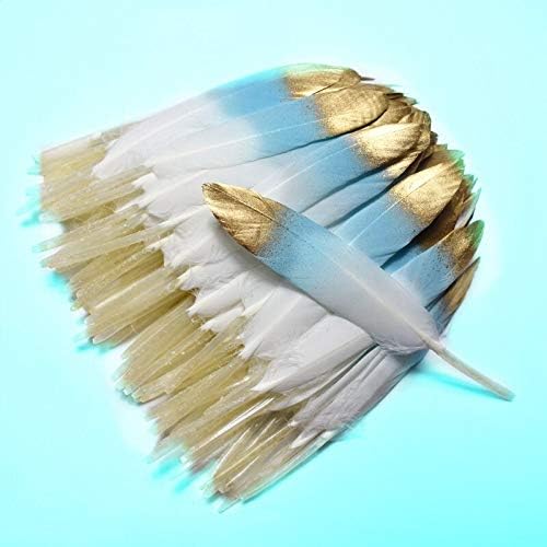 20pcs / lot prirodno šareno pačje perje zanati 10 - 15cm Bijela guska perje za izradu nakita Diy Home Party Plumes ukras-20 kom - Zamihalaa
