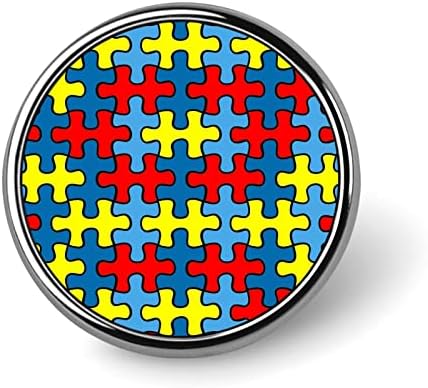 AUTIZAM Svjesnost Puzzle tipke Igle za ruksak okrugli značke igle slatke igle za broš za ukrase za zabave