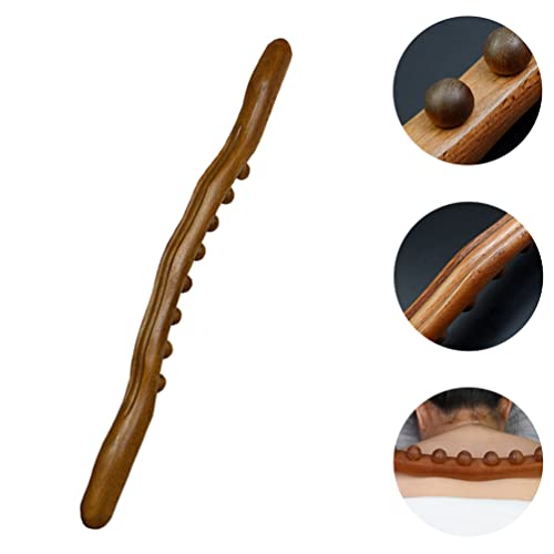 Uonlytech alat za masažu mišića valjkom, drveni štap za struganje ručni okidač masažer štapić