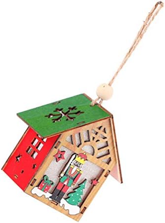 Abaodam Božić DIY drveni privjesak Orašar vojnik vrata visi koristi za proslavu Božića