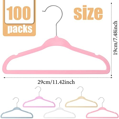 100 kom baby dječji vešalice za velvet Bulk bez klizanja vješalice za odjeću izdržljive vješalice u novorođenčeru