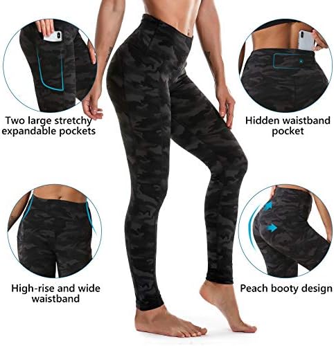 Ritiriko ženske joge hlače visoke struk usjev vježbanje trkačkim gamašima sa bočnim džepom temmu