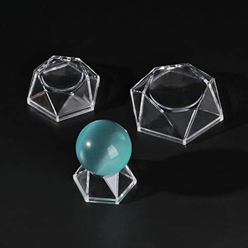 BEMI mini kristalni štand kristalne kuglice, prozirni kvarcni stakleni akrilni postolje za pijedestal sphere, postolje za kristalnu kuglicu za prikaz