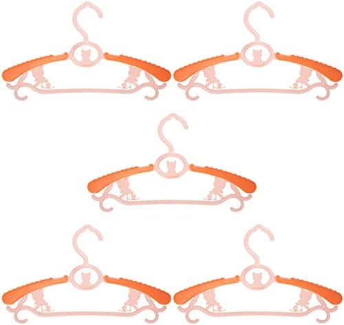 Vješalice za suknje Kisangel 5pcs Podesiva dječja vješalica Plastična ne-klizalica za bebe vješalice za bebe