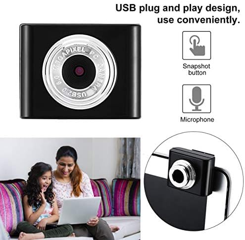 Profectlen-US 300,000 piksela Mini web kamera HD Web računara Pogodna za radnotop laptop USB prikladan utikač i reprodukciju, crna