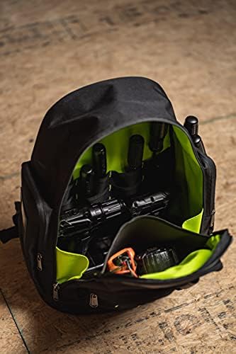 AWP Extreme ruksak za alat, torba za alat za teške uslove rada sa podstavljenim naramenicama za ramena, leđa i struk, vodootporna konstrukcija Crna