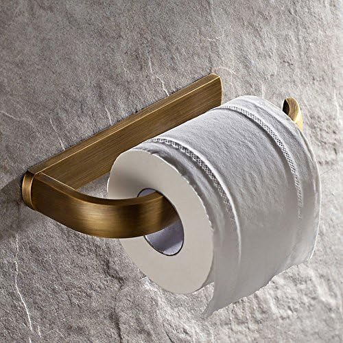 Yuanflq čvrsti mesingani toaletni držač papira Tkivni kapice za papir na zidu zid zidni nosač za kolut