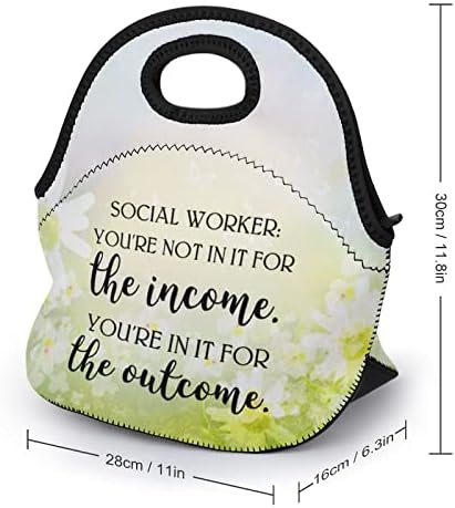 Izolovana torba za ručak za žene i muškarce socijalni radnik nisi u njoj zbog prihoda. Vi ste u tome za ishod