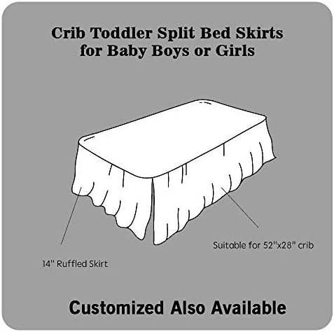 Ruffle Crib krevet od suknje Egipatska pamučna mala dječji vrtić 14 Drop posteljina suknja za djevojčice