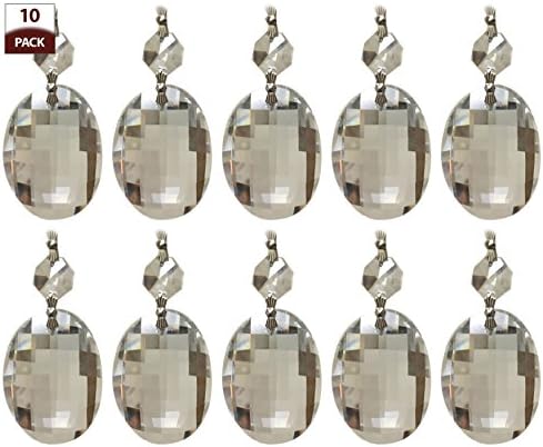 Kraljevski dizajni suke čiste privjeske kuglice luster savladaju kromirani konektori, 2 inčni, kristal