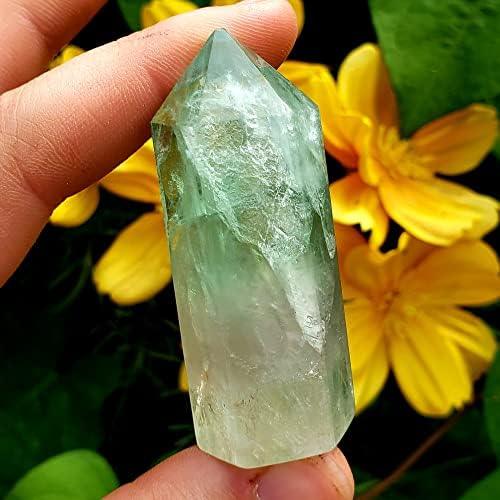 Fluorit Prirodno polirano stajalište Metafizička čakra Crystal Izlečenje dragog kamenog kamena uzorka ocjene