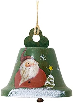 Dragog kamenja i kristala dekoracije Božić privjesak zvono Iron Art Painted Bell privjesak Božić ukrasi Božić