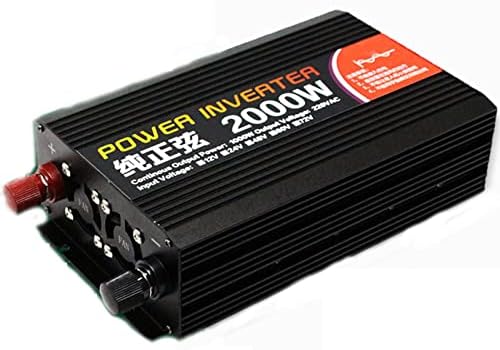 2000w čisti sinusni Inverter 12V 24V DC do 110V AC konverter za domaćinstvo sa 1 AC utičnicama