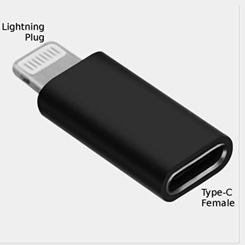 USB-C ženka za mužja adapter - Brzo naboj - kompatibilan sa iPhoneom 14, 13, 12, 11, XR, XS, X, SE, 7
