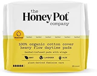 The Honey Pot Company-Daytime Heavy Flow jastučići sa krilima-organski jastučići za žene - biljni