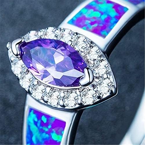 2023 Novi prsten veličine poklona 610 Prikladni prstenovi ljubičasti bankni život za svakodnevni modni nakit partybirthday žene prstenovi visoki i niski talasni prsten