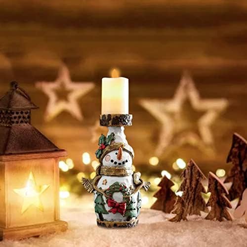 Božić dekoracija-Božić smola svijećnjak, Santa Claus snjegović svijećnjak dekoracija ukrasi za dom, odmor stola