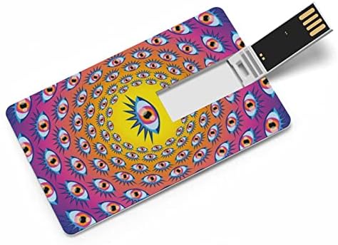 Psihodelic Eyes Card USB 2.0 Flash Drive 32g / 64g uzorak ispisano smiješno