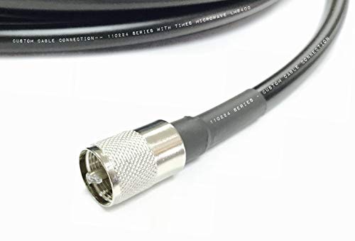 Prilagođena kablovska veza 10 stopa UHF PL259 muški na UHF PL259 muški LMR400 puta mikrovalna 50 Ohm koaksijalni