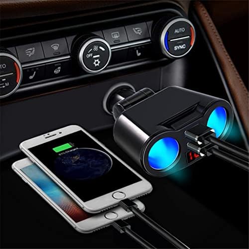 Czdyuf Auto razdjelnik za mobilni telefon MP3 DVR SUV Auto dodatna oprema sa LED dvostrukim USB adapterom