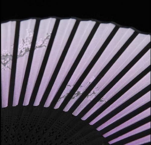 Htllt sklopivi ventilator u ruci ljetni vintage bambusov preklop ručni ručni cvjetni ventilator plesnog