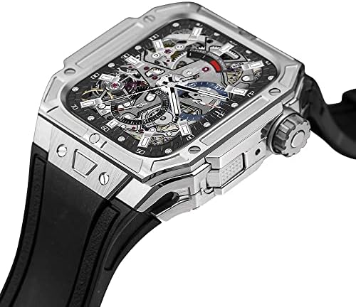 Ekesa luksuzni modifikacijski komplet Case Watch Band za Apple Watch 8 7 45 mm čelični remen za iWatch serije 8 7 45 mm sat za sat Refit pribor sa alatom