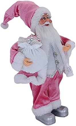 Pifude Božićni ukrasi Santa Claus Doll Ornament ružičasti stoji poziraj božićni privjesak