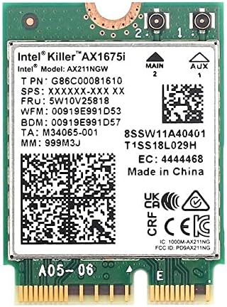 AX1675X Wi-Fi 6e Killer serija Tri Band 2.4 / 5/6 GHz Nadogradnja | 2.4 Gbps | BLUETOOTH 5.3 Podrška |
