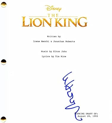Whoopi Goldberg potpisao autografa The Lion King Film Script - Sestra Act, Star Trek: Sljedeća generacija,