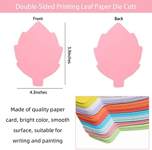 72 kom izrezivanje listova listovi papira u raznim bojama izrezivanje listova ostavlja oblik papira