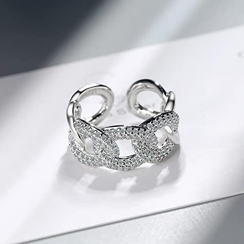 2023 Novi ženski modni prsten otvoreni podesivi prstenovi kubični cirkonij obećavaju prstenove