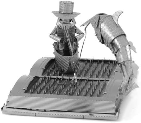 Metalna zemlja Starac i morska knjiga skulptura 3d metalni model Kit fascinacije